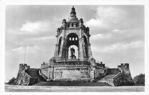 A626 Deutschland Porta Westfalica Kaiser Wilhelm Denkmal Postkarte