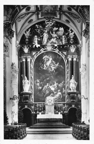 A626 Deutschland Kemoten Allg beim Lyzeum Kirche Interieur RPPC Vintage Postkarte