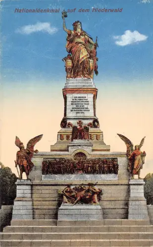 A627 Deutschland National Denkmal auf Niederwald Denkmal Postkarte