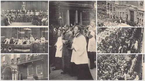 England Eucharistic Congress London Lot of 7 vintage postcards B862