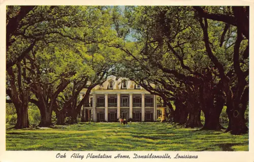 B021 US Louisiana Donaldsonville Oak Alley Plantation Home Postkarte