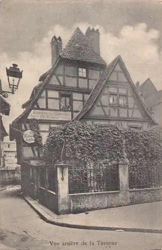 C094 Frankreich Taverne des Tanneurs Haus Vintage Postkarte
