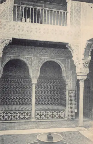 B017 Spanien Granada Alhambra Sala del Reposo Vintage Postkarte