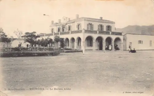 B014 Algerien Sud Oranais Mecheria La Bureau Arabe Vintage Postkarte
