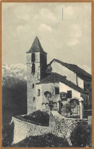 B016 Schweiz Altanca Kirche Vintage Postkarte
