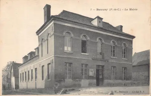 B013 Frankreich Beuvry La Mairie Vintage Postkarte
