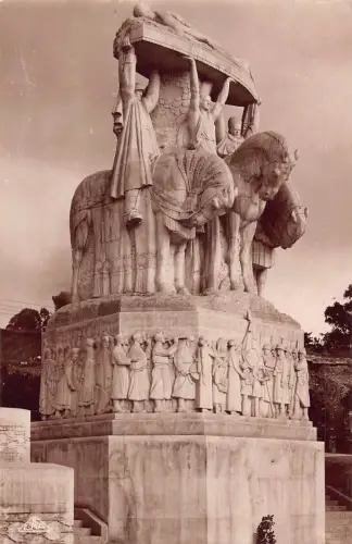 B018 Algerien Algier Monument aux morts Grande Guerre WWI Vintage Postkarte