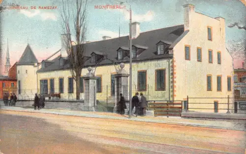 B020 Kanada 1908 Montreal Chateau de Ramezay Castle Vintage Postkarte