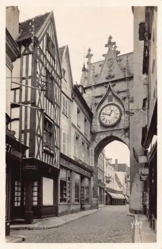 C094 Frankreich Auxerre Porte de l'Horloge et Vieille Vintage Postkarte
