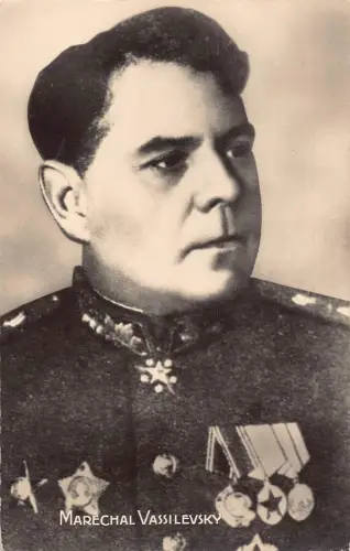 Russland Marschall Alexander Wassilewski Militärchef der Roten Armee Postkarte B872