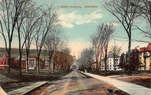 B020 Kanada 1913 McGill University Montreal Vintage Postkarte