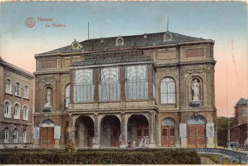 B013 Belgien Theater Namur Vintage Postkarte