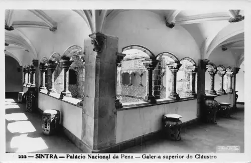 A644 Portugal Sintra Palacio Nacional da Pena Galeria superior Clausto Postkarte