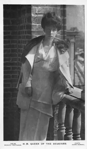 B433 Königskönigin Marie-Jose von Belgien RPPC Postkarte