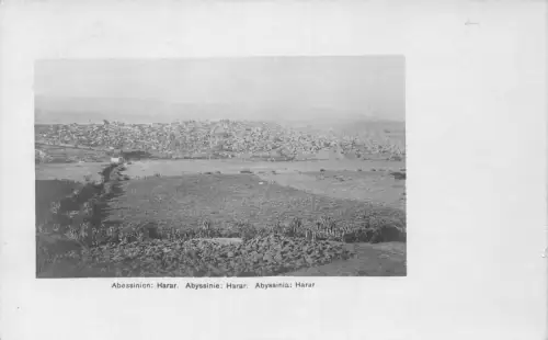 Äthiopien Abessinien Harar Gesamtansicht Vintage Postkarte C423