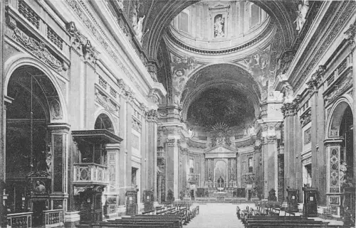 A649 Italien Rom Roma Chiesa del Gesu Kirche Innenraum Postkarte