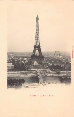 A678 Frankreich Paris Tour Eiffelturm Vintage Postkarte