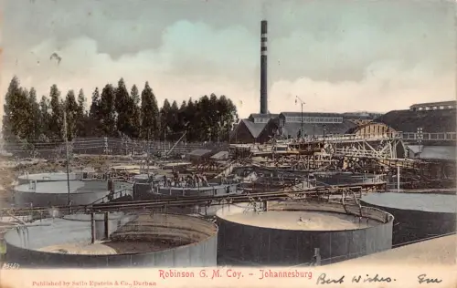 B442 Südafrika 1904 Johannesburg Robinson GM Coy Industrie Postkarte
