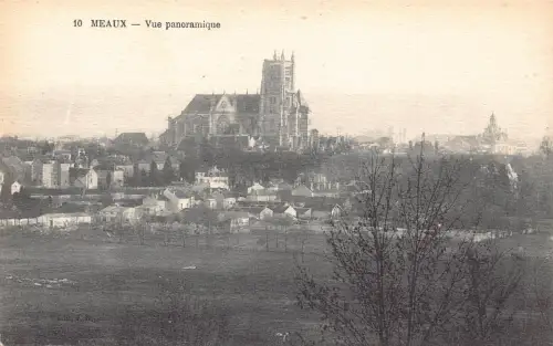 A683 Frankreich Meaux Gesamtansicht Vintage Postkarte
