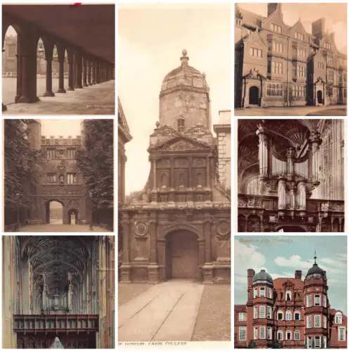 England Cambridge Church Gate etc Lot 7 Postkarten B879