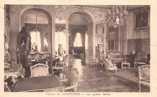 A658 Frankreich Chateau de Dampierre Les Grands Salons Vintage Postkarte