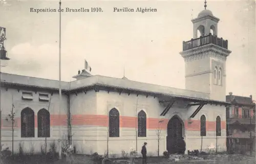 A661 Belgien Exposition de Bruxelles Brüssel 1910 Pavillon Algerien Postkarte