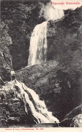 A664 Südafrika Witpoortje Wasserfälle Vintage Postkarte