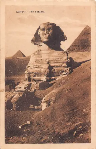 A665 Ägypten Die Sphinx Vintage Postkarte