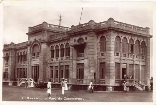 L476 Senegal Dakar 1937 Port de Commerce Echtfoto Vintage Postkarte