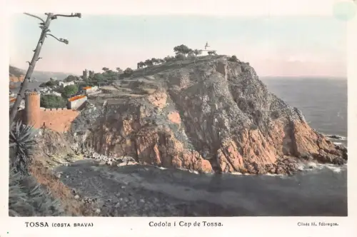 A711 Spanien Tossa Costa Brava Codola i Cap de Tossa Klippe Postkarte