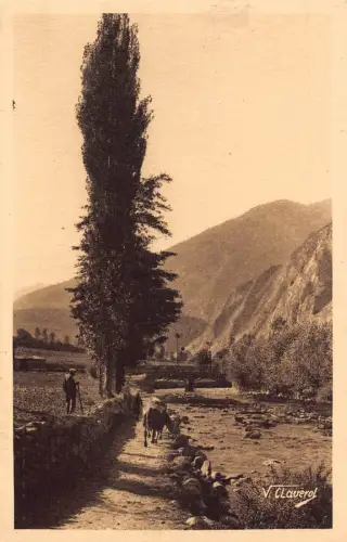 A718 Andorra Paysage Landschaft Andorra la Vella Vintage Postkarte