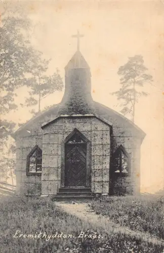 A718 Schweden Eremithyddan Braas Kirche Vintage Postkarte