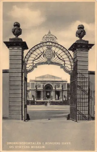 A718 Dänemark Kopenhagen Rosenborg Schlossgarten und Kunstgalerie Postkarte