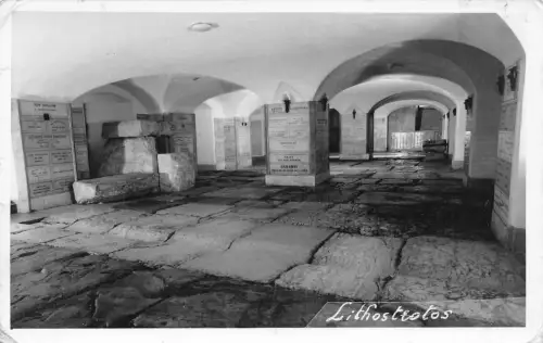 A740 Israel Gabbatha Jerusalem Lithostrotos RPPC Vintage Postkarte