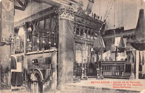 A749 Israel Bethlehem Geburtskirche Vintage Postkarte