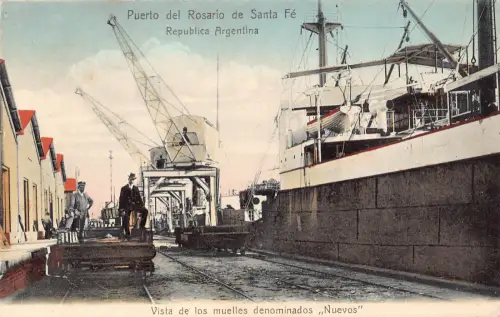 B488 Argentinien Puerto del Rosario de Santa Fe Kraniche Denominados Nuevos Postkarte