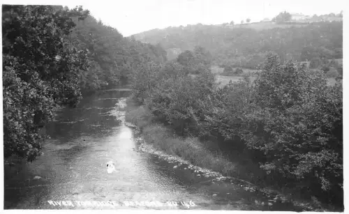 L243 England 1960 River Torridge Beaford Vintage Postkarte