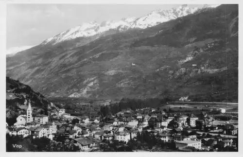 A181 Schweiz Visp Berg Allgemeiner Dorfblick Vintage Postkarte