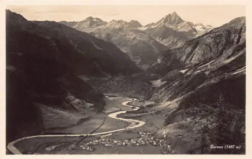 A180 Schweiz Zernez 1487 m Bergdorf Vintage AK