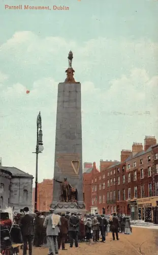 A010 Irland Dublin Parnell Monument Vintage Postkarte