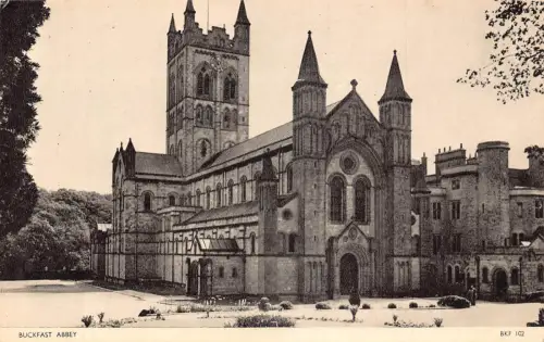 A772 England Buckfast Abbey Vintage Postkarte