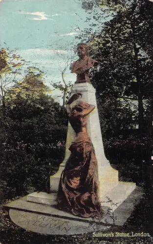 A780 England Sullivan's Statue London Vintage Postkarte