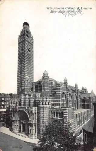 A780 England Westminster Cathedral London Vintage Postkarte