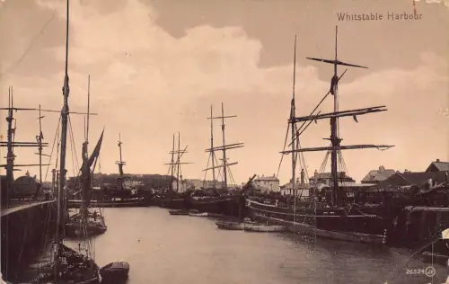 A783 England Hafen Schiffe Whitstable Vintage Postkarte