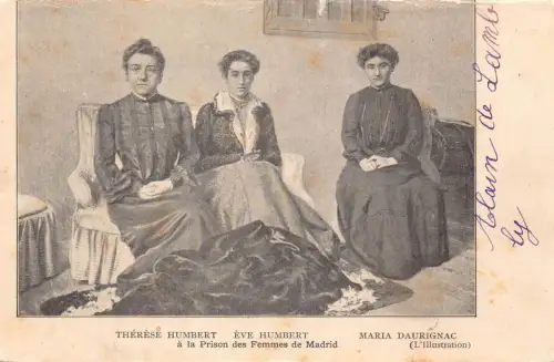 Spanien 1903 Therese Humbert Eve Humbert Gefängnis des Femmes Madrid Postkarte B908