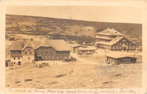 Polen Riesengebirge Hütte Riesengebirge RPPC 1916 WWI Feldpostkarten B910