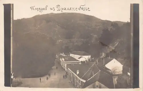 Serbien Grüße aus Vranjska Banja RPPC Postkarten B910