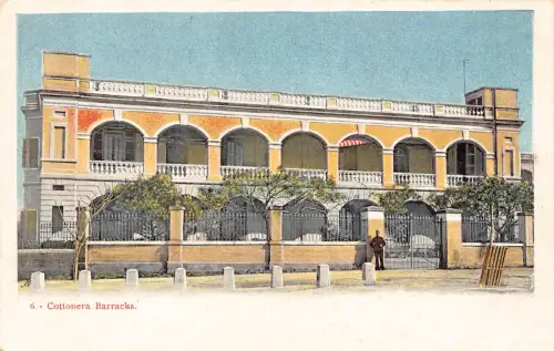 Malta Valetta Cottonera Kaserne Vintage Postkarte B911