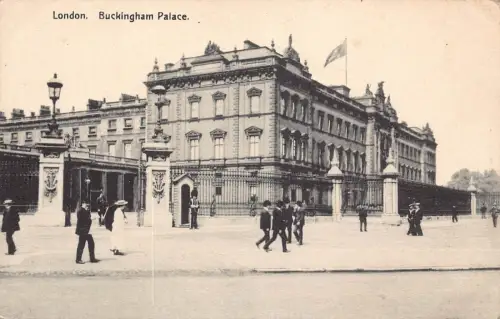 A787 England London Buckingham Palace Vintage Postkarte