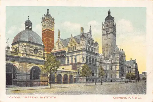 B055 England London Imperial Institute Vintage Postkarte